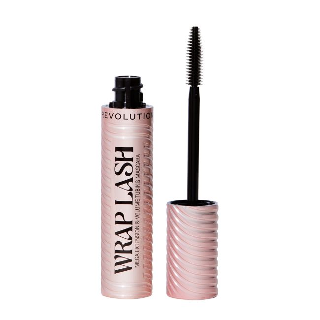 MAKEUP REVOLUTION WRAP LASH MEGA EXTENSION & VOLUME TUBING blakstienų tušas, 8,5 ml