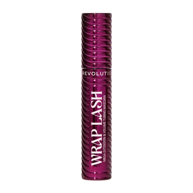 MAKEUP REVOLUTION WRAP LASH MEGA EXTENSION & VOLUME TUBING blakstienų tušas, 8,5 ml