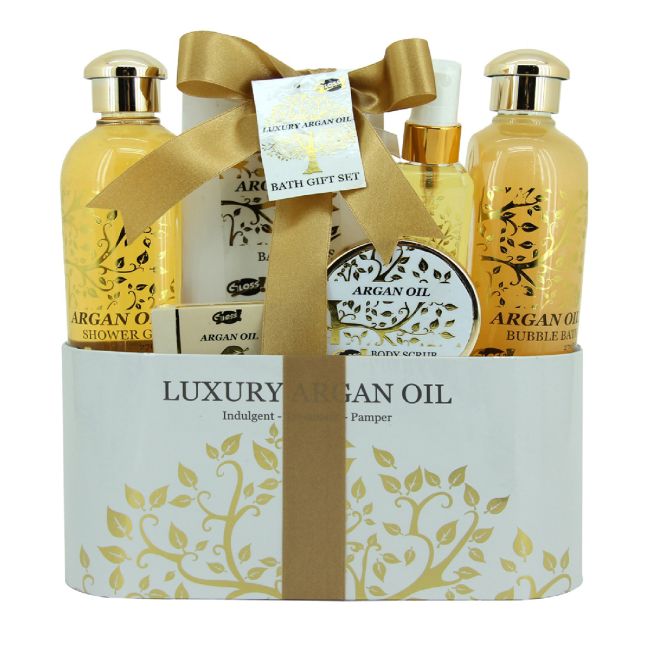 GLOSS! LUXURY ARGAN OIL vonios kosmetikos rinkinys