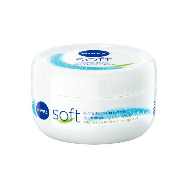 NIVEA SOFT kremas odai prižiūrėti, 200 ml