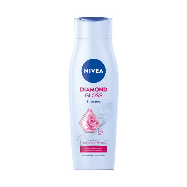 NIVEA DIAMOND GLOSS plaukų šampūnas, 250 ml