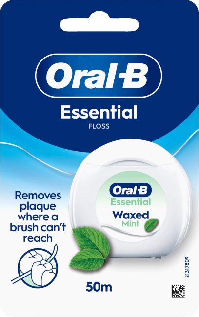 ORAL-B ESSENTIAL tarpdančių siūlas (50 m)