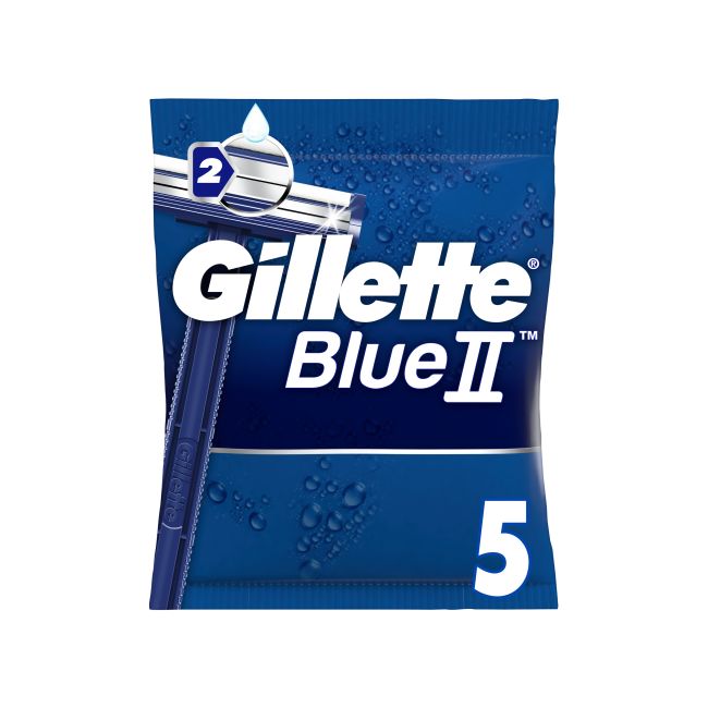 GILLETTE BLUE II vienkartiniai skustuvai (5 vnt.)