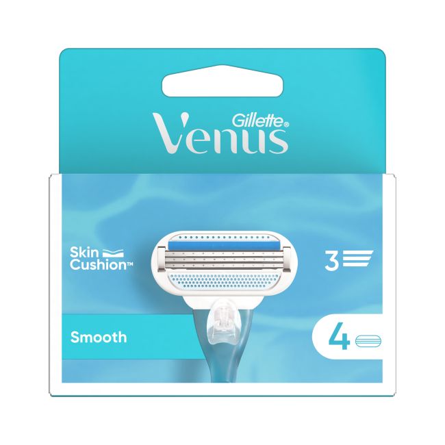 GILLETTE VENUS SMOOTH skustuvo galvutės (4 vnt.)