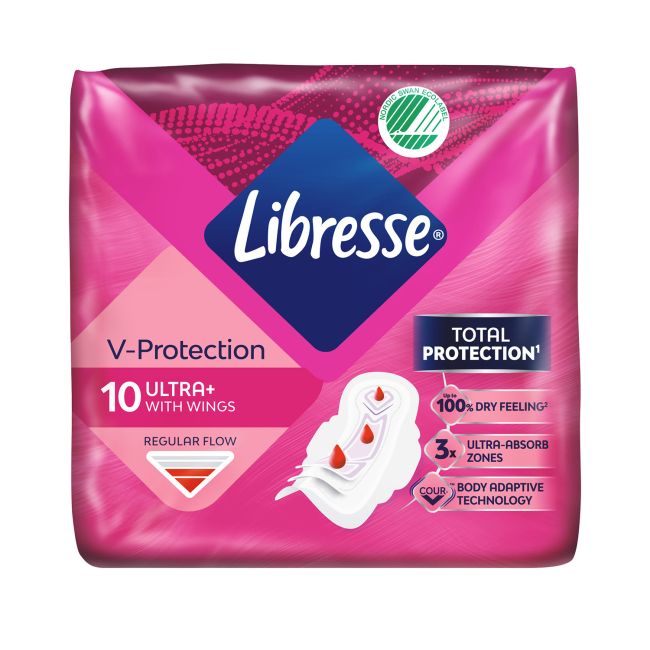 LIBRESSE INVISIBLE NORMAL higieniniai paketai (10 vnt.)