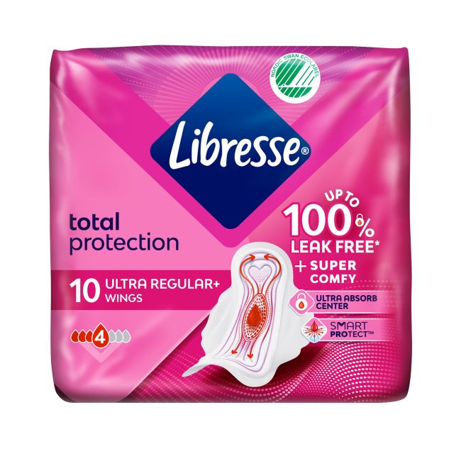 LIBRESSE INVISIBLE NORMAL higieniniai paketai (10 vnt.)