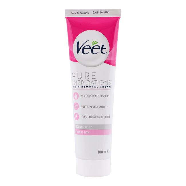 VEET PURE INSPIRATIONS kojų ir kūno depiliacinis kremas, 100 ml