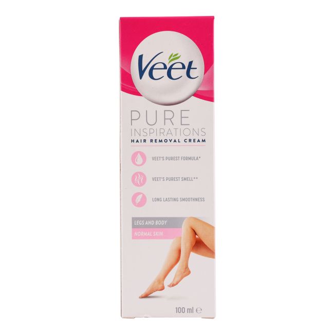 VEET PURE INSPIRATIONS kojų ir kūno depiliacinis kremas, 100 ml
