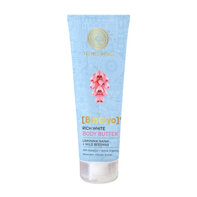 NATURA SIBERICA BIOCRYO RICH WHITE kūno sviestas, 200 ml