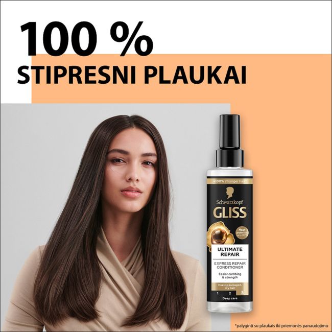 GLISS ULTIMATE REPAIR purškiamasis kondicionierius, 200 ml