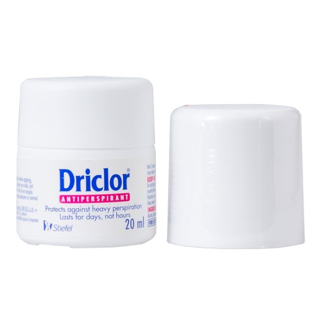 DRICLOR rutulinis dezodorantas antiperspirantas, 20 ml