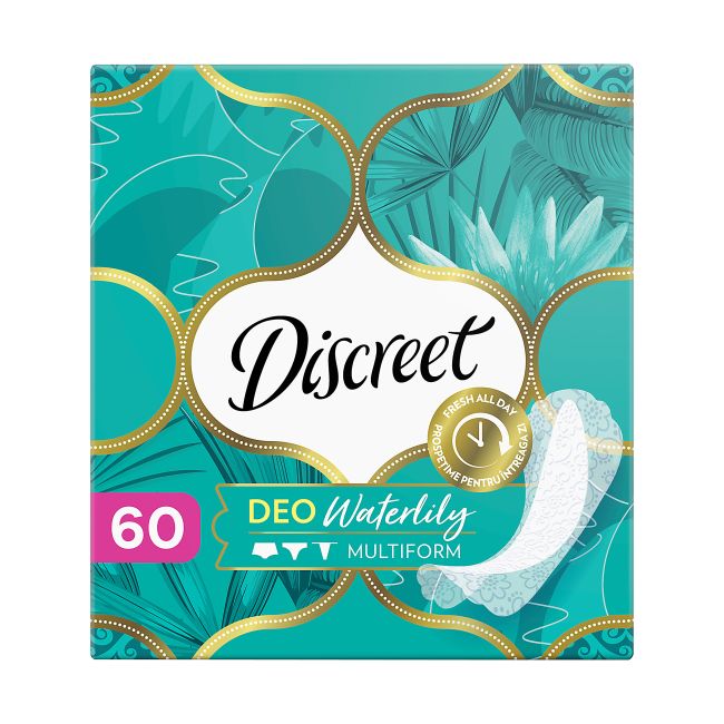 DISCREET WATERLILY higieniniai įklotai (60 vnt.)