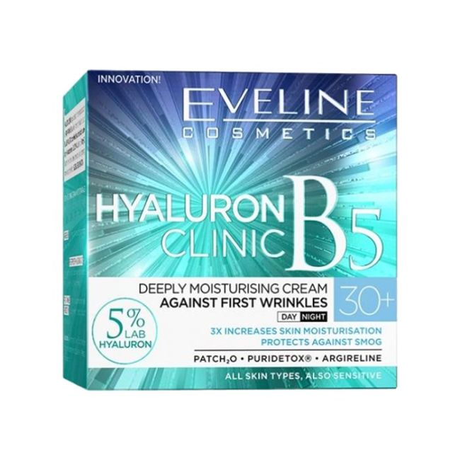 EVELINE BIOHYALURON 4D 30+ veido kremas, 50 ml