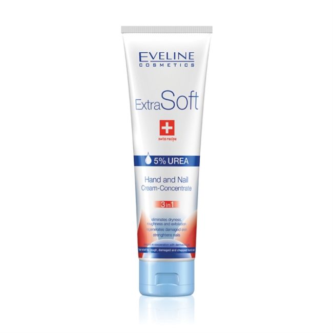 EVELINE EXTRA SOFTUREA rankų ir nagų kremas, 100 ml