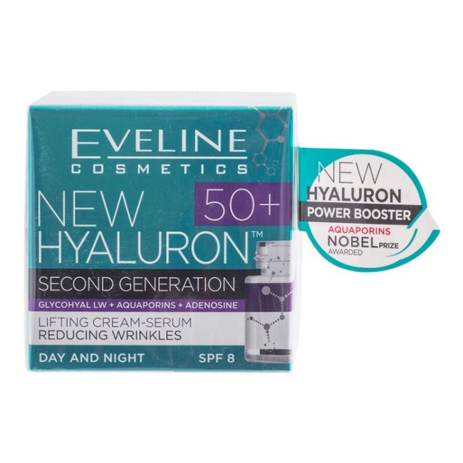 EVELINE HYALURON CLINIC B5 50+ veido kremas, 50 ml