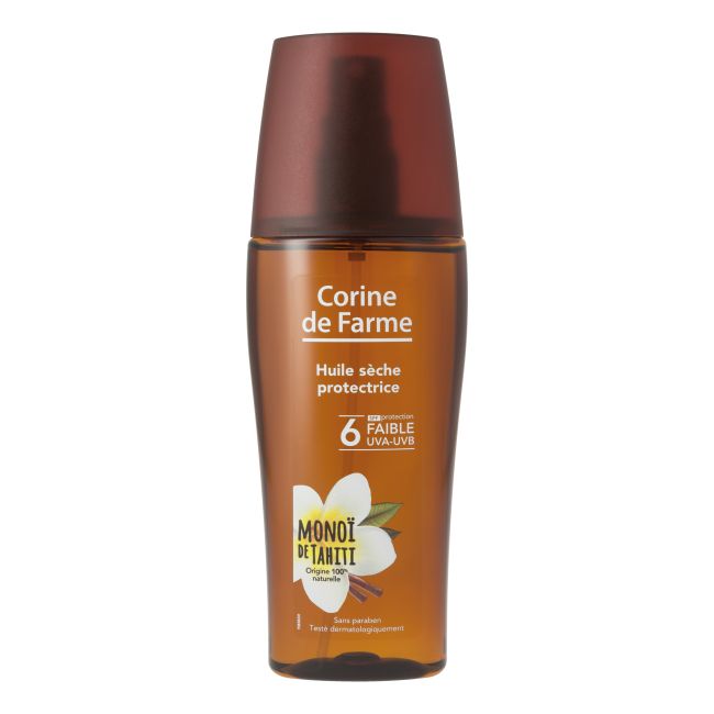 CORINE SPF6 įdegį skatinantis apsauginis sausasis kūno aliejus, 150 ml