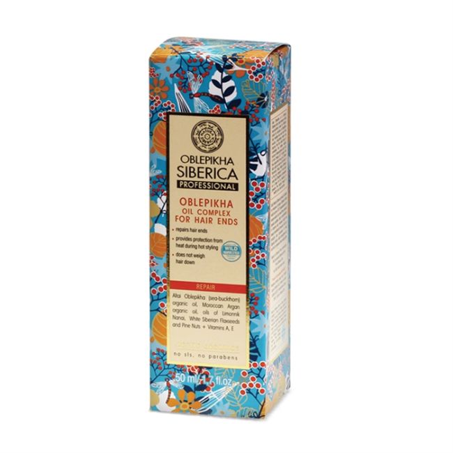NATURA SIBERICA OBLEPIKHA plaukų galiukų aliejus, 50 ml