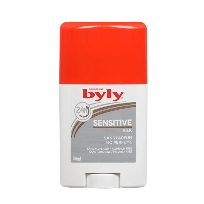 BYLY SENSITIVE SILK pieštukinis dezodorantas, 50 ml