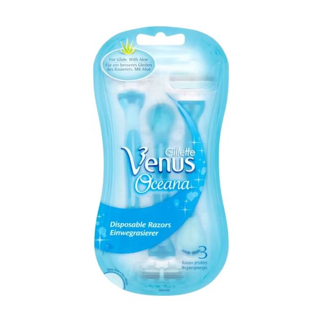 GILLETTE VENUS OCEANA vienkartiniai skustuvai (3 vnt.)