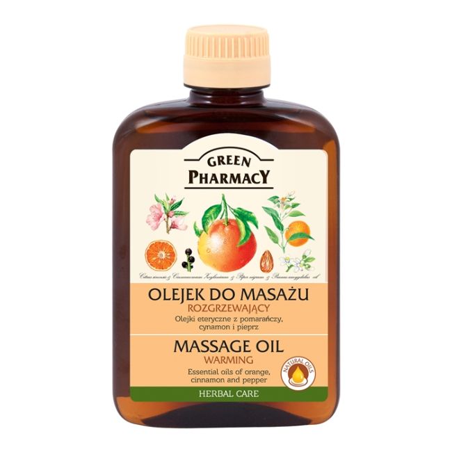 GREEN PHARMACY BODY CARE WARMING masažo aliejus, 200 ml