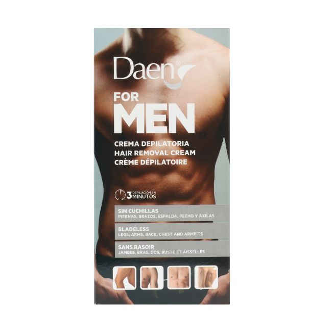 DAEN FOR MEN vyrų depiliacinis kūno kremas, 150 ml