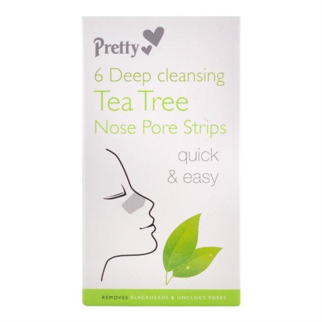 PRETTY SMOOTH nosies juostelės "Tea tree" (6 vnt.)