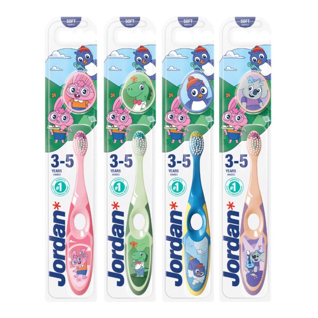 JORDAN 3-5 YEARS SOFT dantų šepetėlis