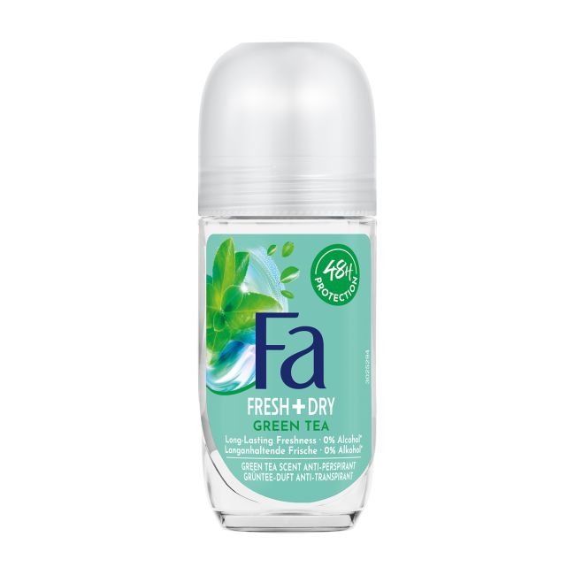 FA FRESH + DRY GREEN TEA SCENT rutulinis dezodorantas - antiperspirantas, 50 ml