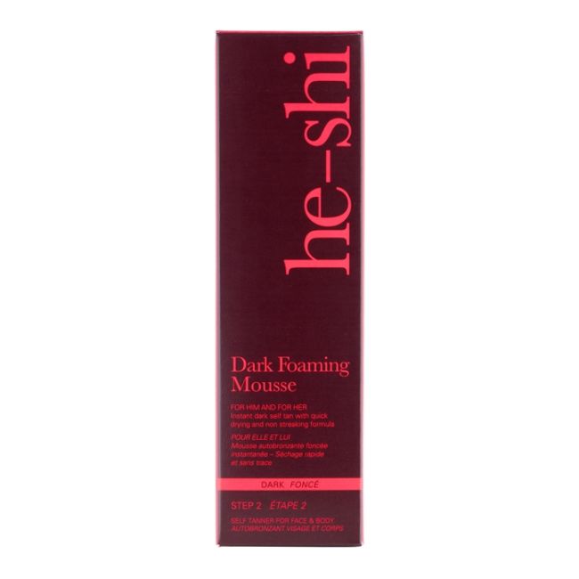 HE - SHI DARK veido ir kūno savaiminio įdegio putos, 150 ml