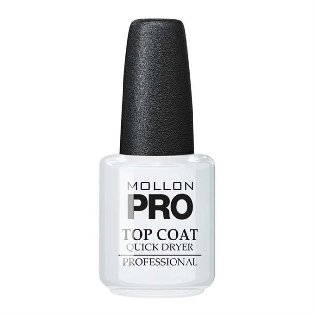 MOLLON PRO QUICK DRYER viršutinis nagų lako sluoksnis, 15 ml