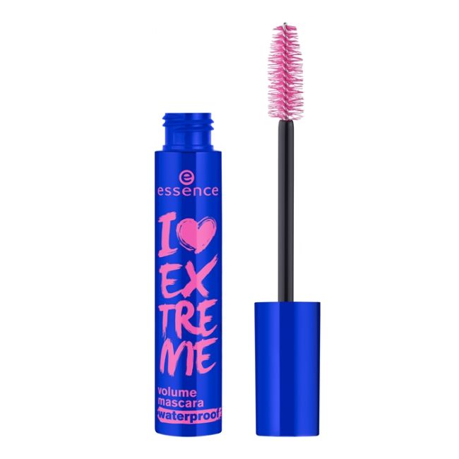 ESSENCE I LOVE EXTREME vandeniui atsparus blakstienų tušas, 12 ml