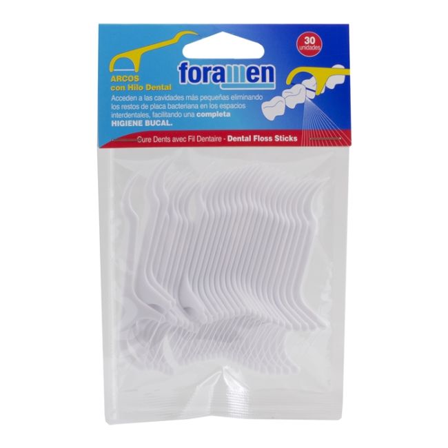 FORAMEN tarpdančių siūlas su koteliu (30 vnt.)