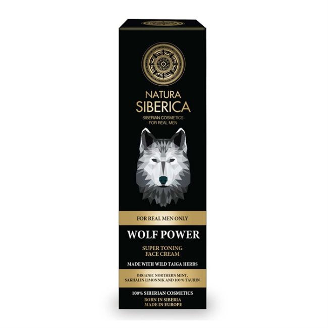 NATURA SIBERICA MEN WOLF POWER vyrų veido kremas, 50 ml