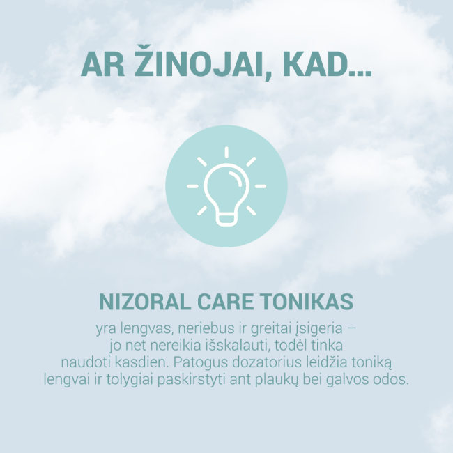 NIZORAL CARE galvos odos tonikas, 100 ml