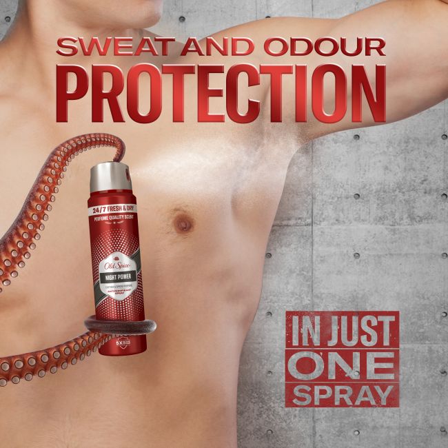 OLD SPICE NIGHT POWER purškiamasis dezodorantas, 150 ml