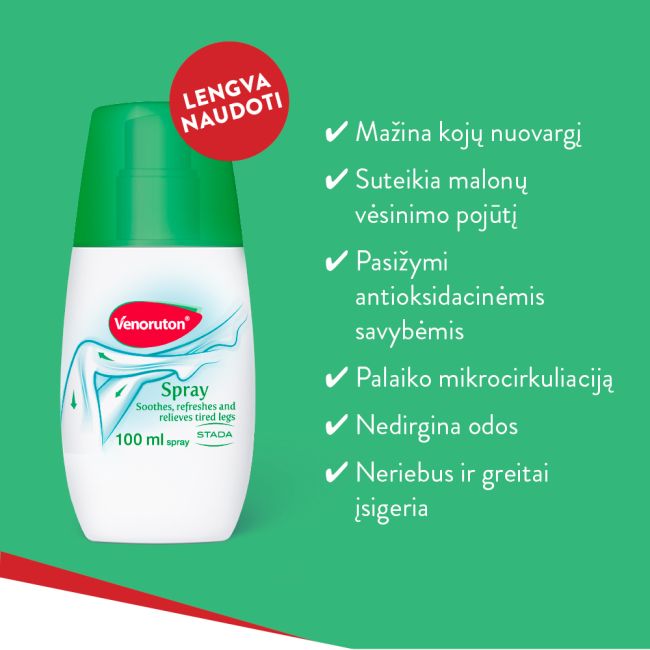 VENORUTON kojų purškiklis, 100 ml