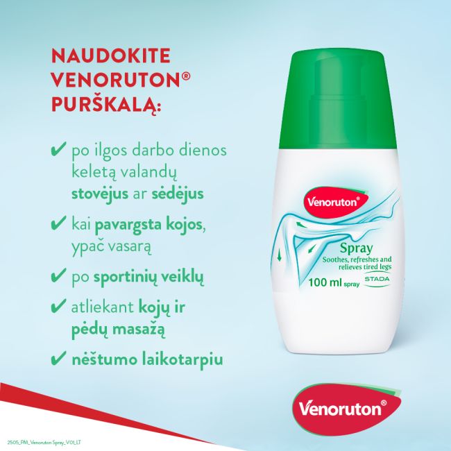 VENORUTON kojų purškiklis, 100 ml
