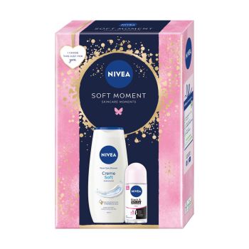 NIVEA SOFT MOMENT moterų kosmetikos rinkinys
