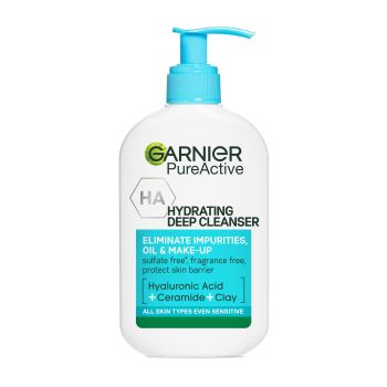 GARNIER PURE ACTIVE HYDRATING DEEP valomasis veido prausiklis, 250 ml