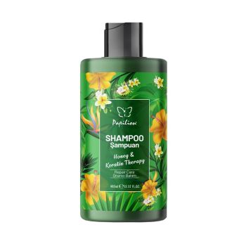PAPILION HONEY & KERATIN THERAPY plaukų šampūnas, 400 ml