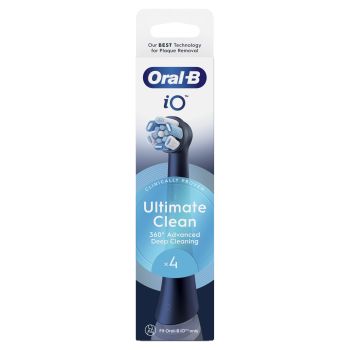 ORAL-B IO ULTIMATE CLEAN keičiamosios elektrinio dantų šepetėlio galvutės (4 vnt.)