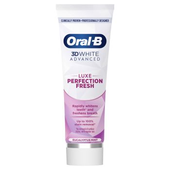 ORAL-B 3D WHITE ADVANCED dantų pasta, 75 ml