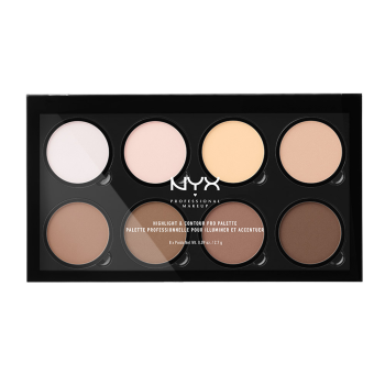 NYX PROFESSIONAL MAKEUP veido bruožų modeliavimo paletė, 8 x 2,7 g