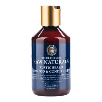 RAW NATURALS plaukų, barzdos šampūnas ir kondicionierius, 250 ml