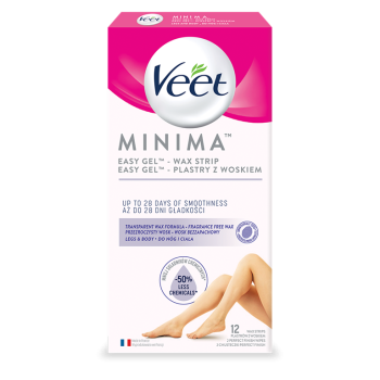 VEET MINIMA kojų ir kūno depiliavimo vaško juostelės (12 vnt.)