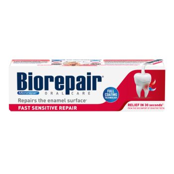 BIOREPAIR FAST SENSITIVE REPAIR dantų pasta, 75 ml