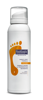 FOOTLOGIX SWEATY FEET FORMULA prakaituojančių pėdų putos, 125 ml
