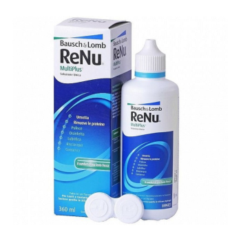 RENU MULTIPLUS universalus tirpalas kontaktiniams lęšiams prižiūrėti, 360 ml