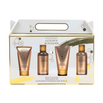 GOLDEN BOUDOIR GOLDEN PAMPER kūno priežiūros priemonių rinkinys