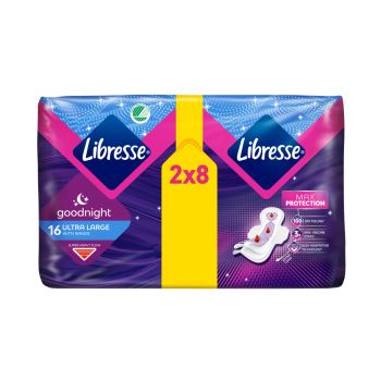 LIBRESSE GOODNIGHT ULTRA LARGE higieniniai paketai (16 vnt.)
